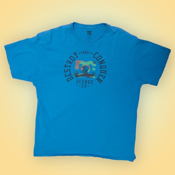 DC Shoe Blue XL T-Shirt - Picture 1 of 4